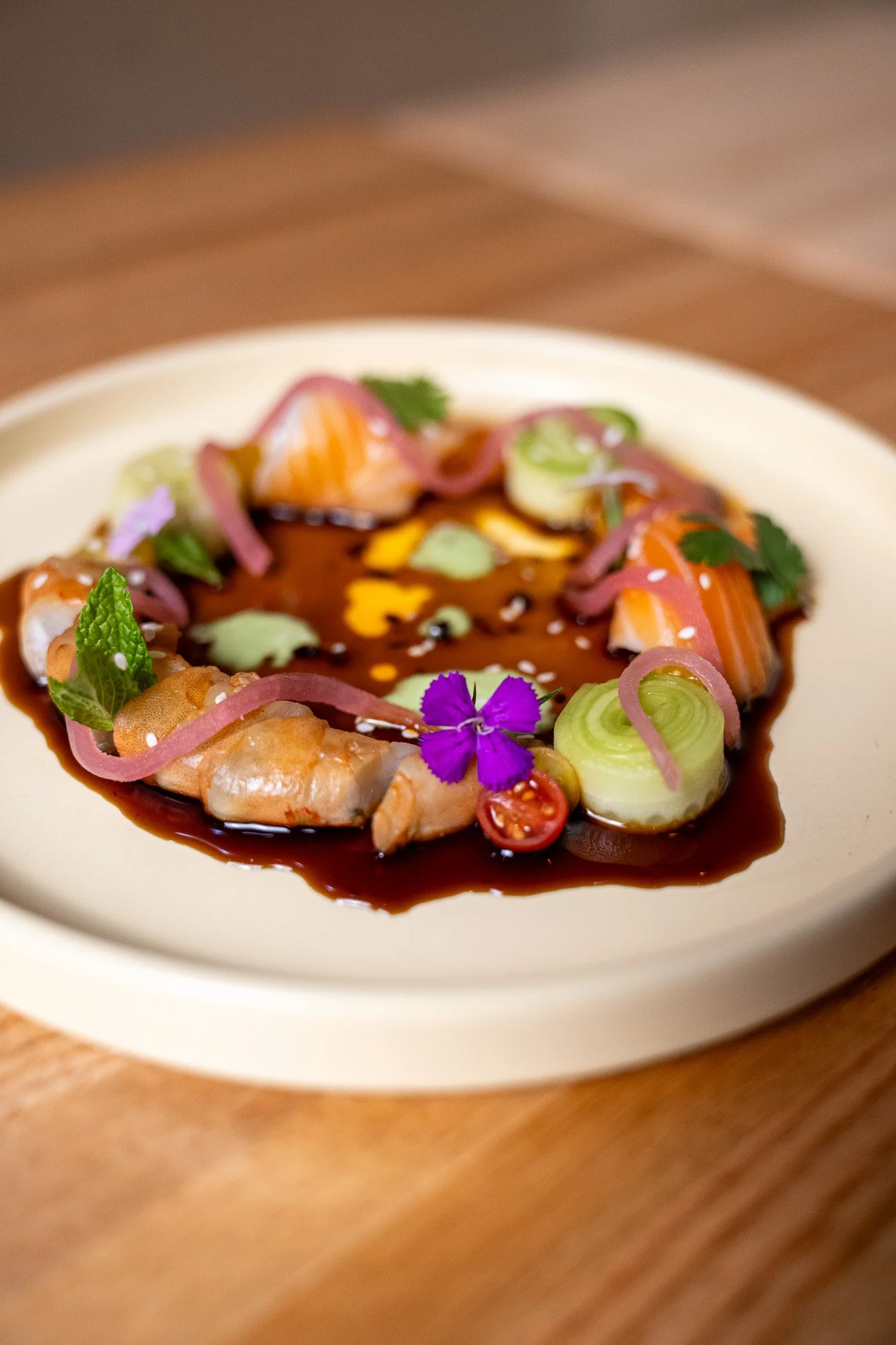 Yunnan By Potomac table with plated dishes
